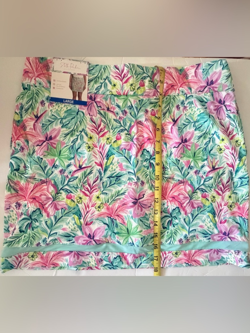 Stella Parker Floral Skort Large NWT